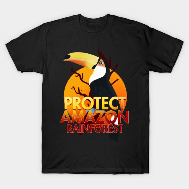 Protect Amazon Rainforest T-Shirt by santelmoclothing